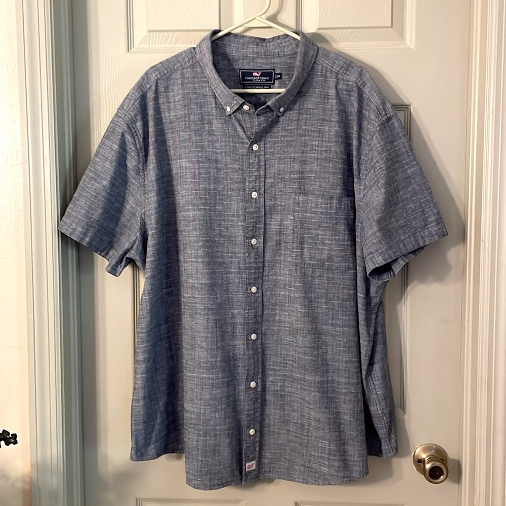 VINEYARD VINES men’s button down short sleeve classic fit Murray shirt size 3xb